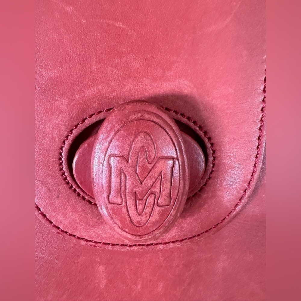 Artisans Alaska MC MASCOT Red Natural Cowhide Leather Bag - Picture 5 of 15